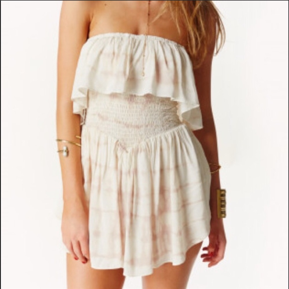 Blue Life Strapless Cream Dress